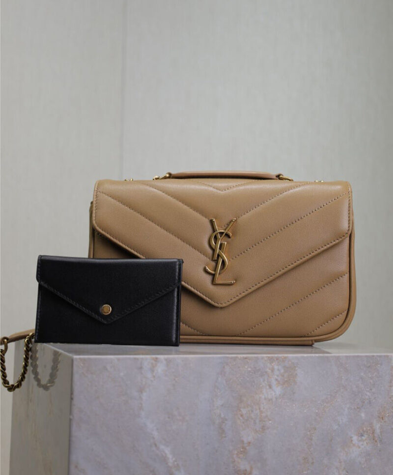 Saint Laurent Loulou Small In Matelasse Lambskin